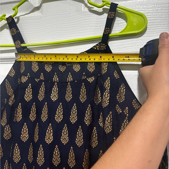 Chic Black and Gold Mini Dress - Picture 5 of 7